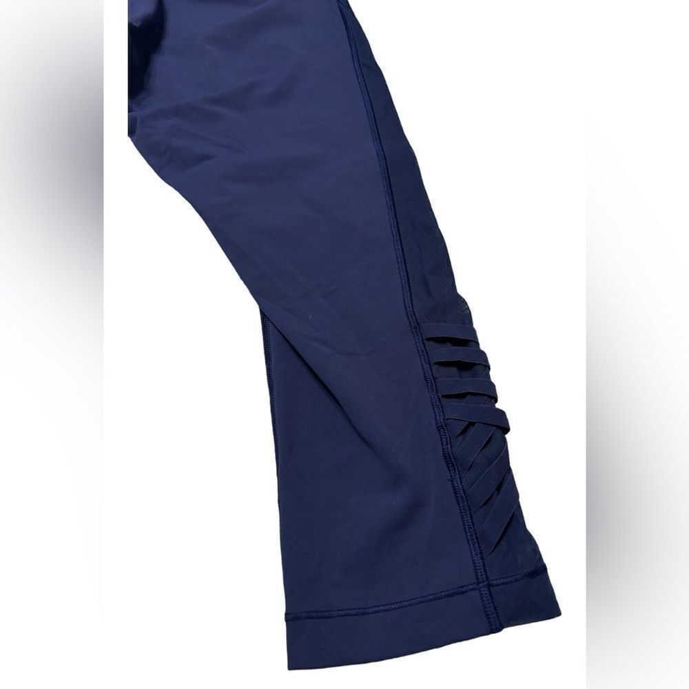 LULULEMON•Paneled Navy Leggings - Picture 8 of 8
